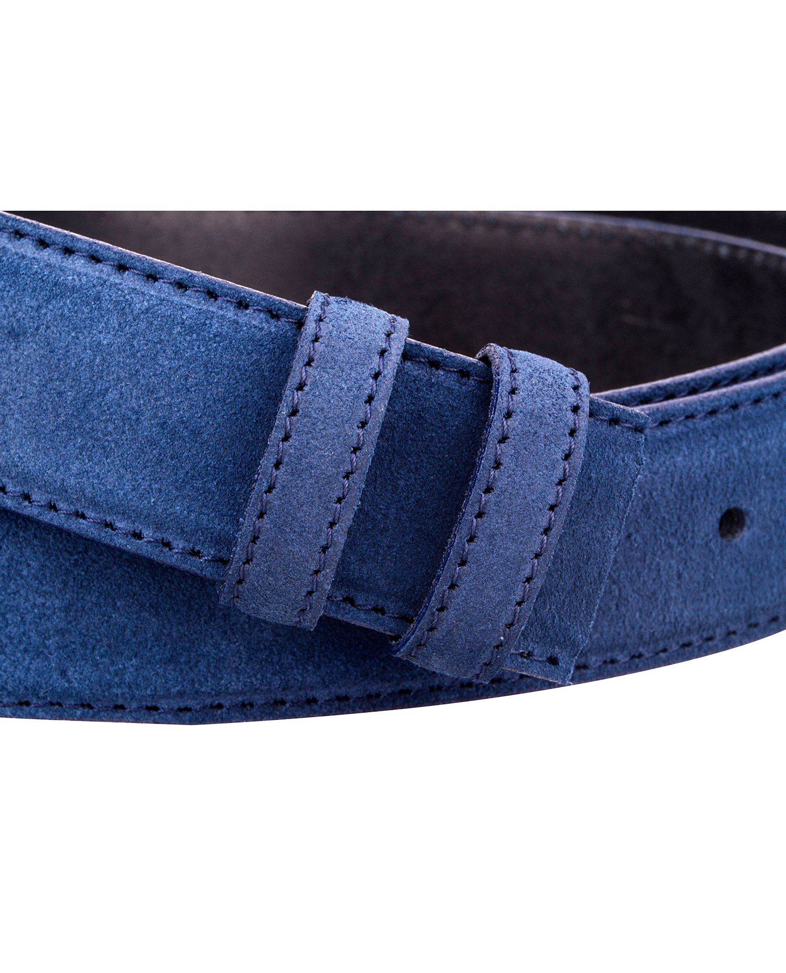 Buy Blue Suede Belt Strap 100 Leather