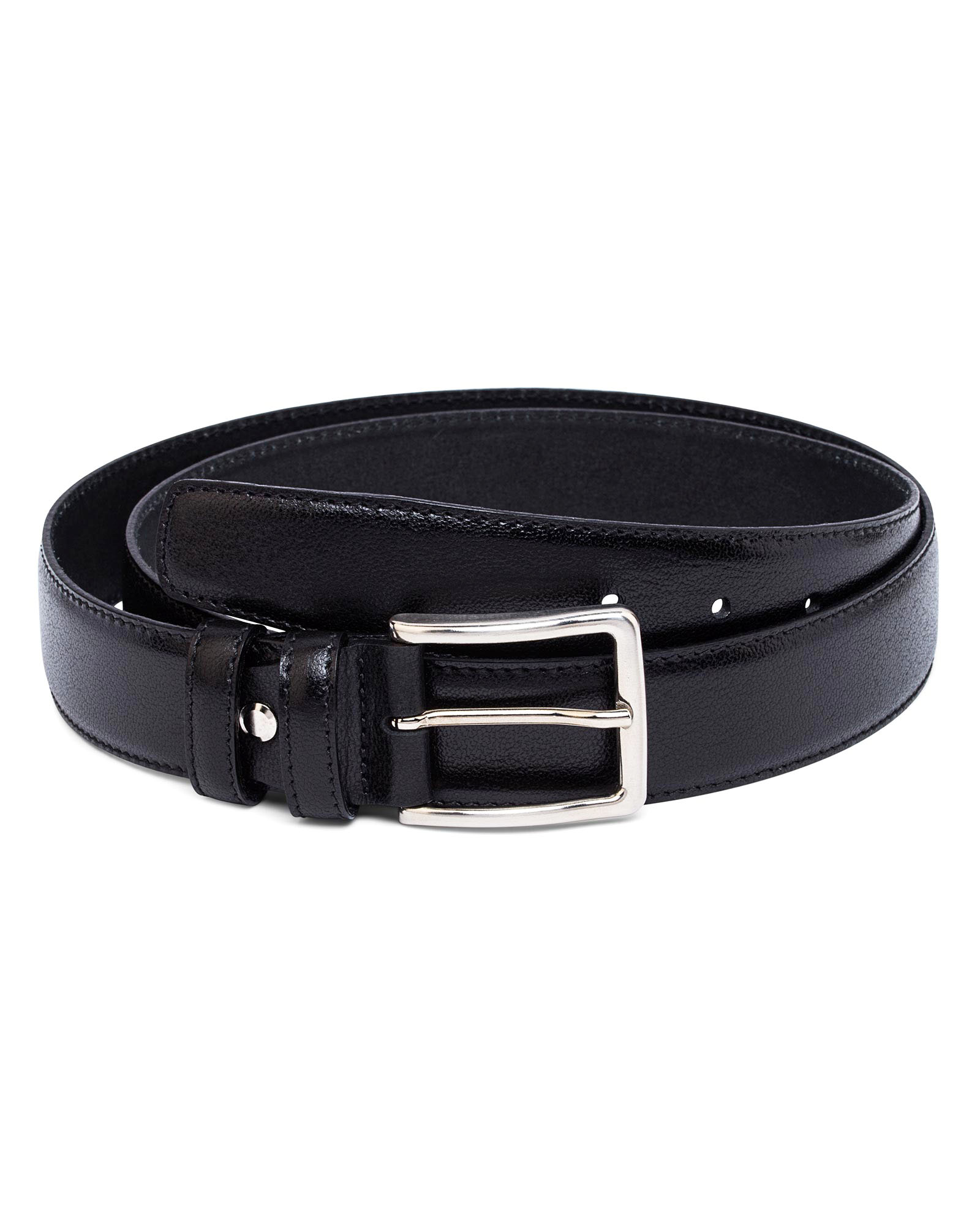 Buy Mens Black Leather Belt | Italian Calfskin | Free shipping