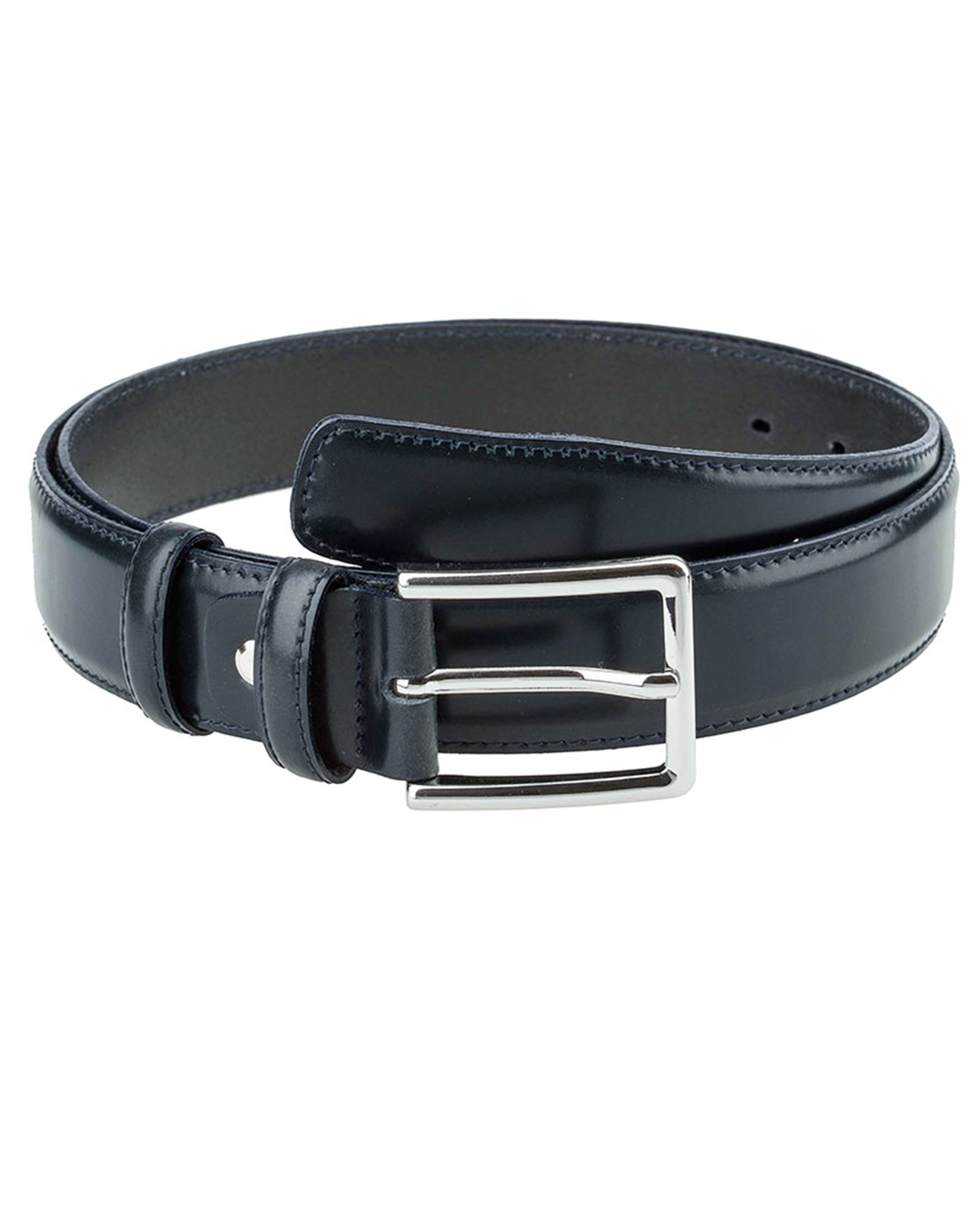 Buy Men's Navy Blue Leather Belt | LeatherBeltsOnline.com