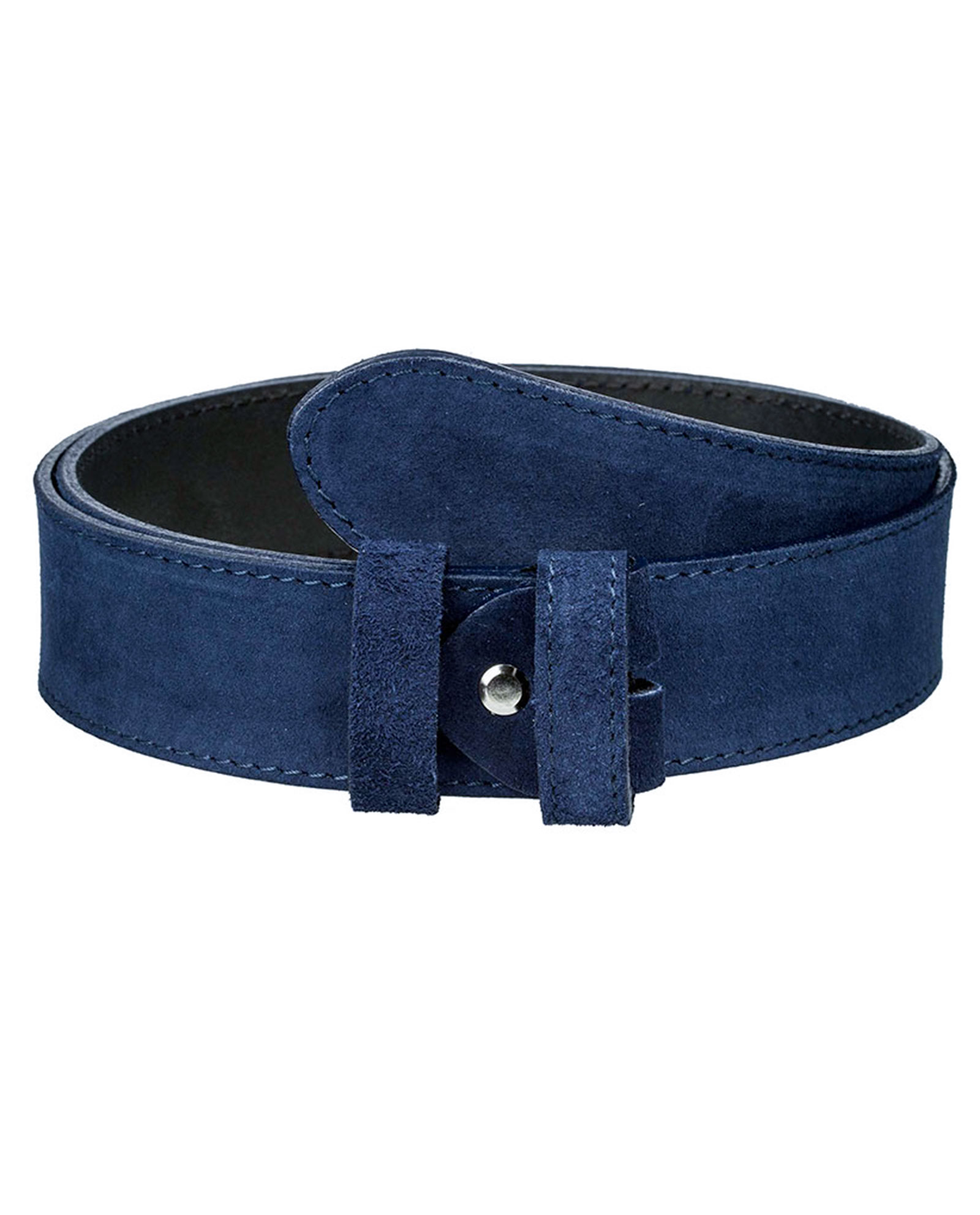 Buy Thick Blue Suede Belt | Adjustable Leather Strap | Free Shipping