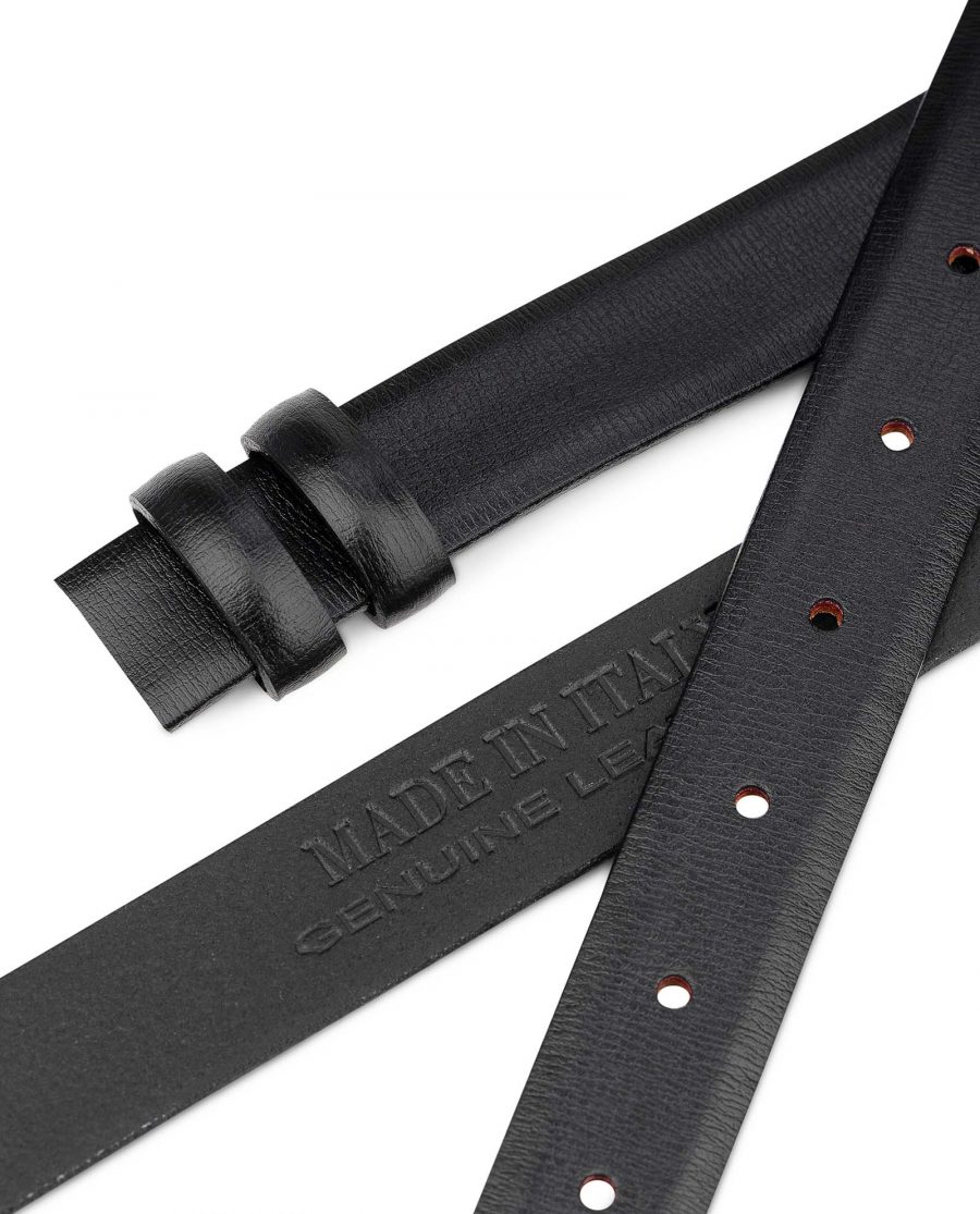 1-inch-Belt-Strap-in-Black-Smooth-Leather-25-mm-by-Capo-Pelle-Made-in-Italy-1