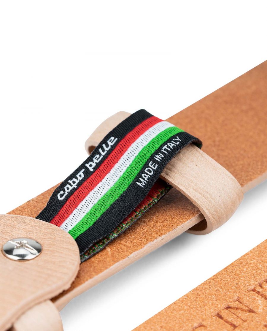 Beige-Leather-Belt-for-Men-by-Capo-Pelle-30-mm-1-1-8-inch-Belt-holder-strap-1