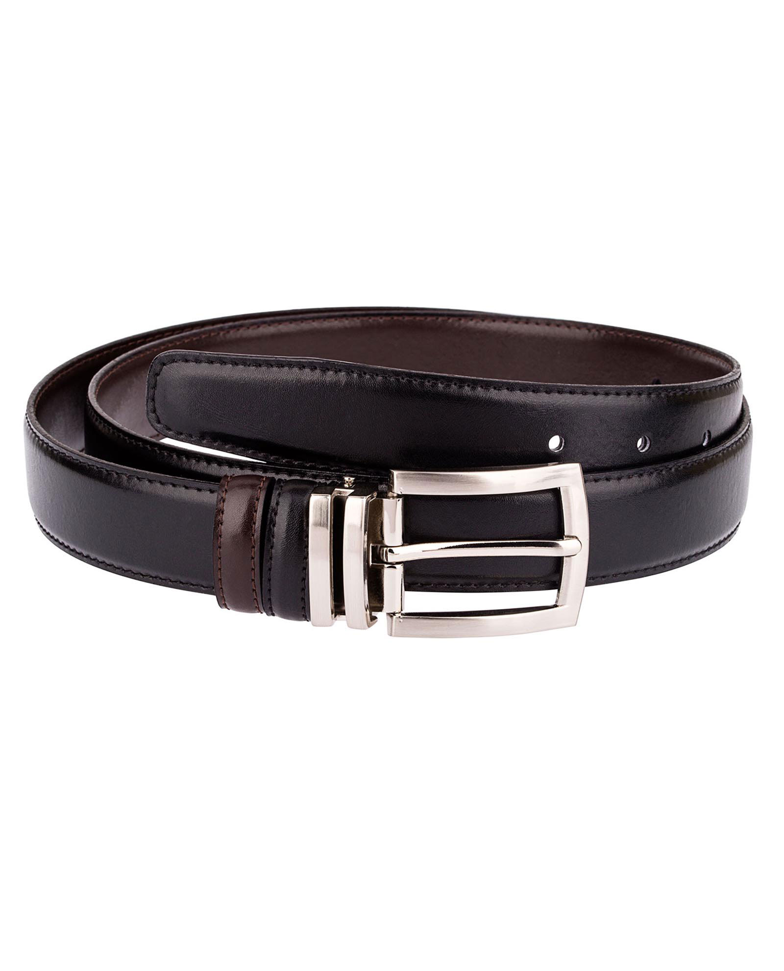 Buy Black Brown Mens Belt - Reversible Leather - Free Shipping