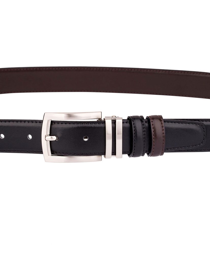 Buy Black Brown Mens Belt - Reversible Leather - Free Shipping