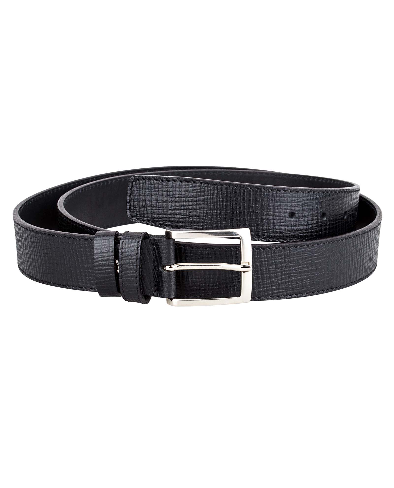 Buy Men's Black Italian Leather Belt - Capo Pelle - Free Shipping