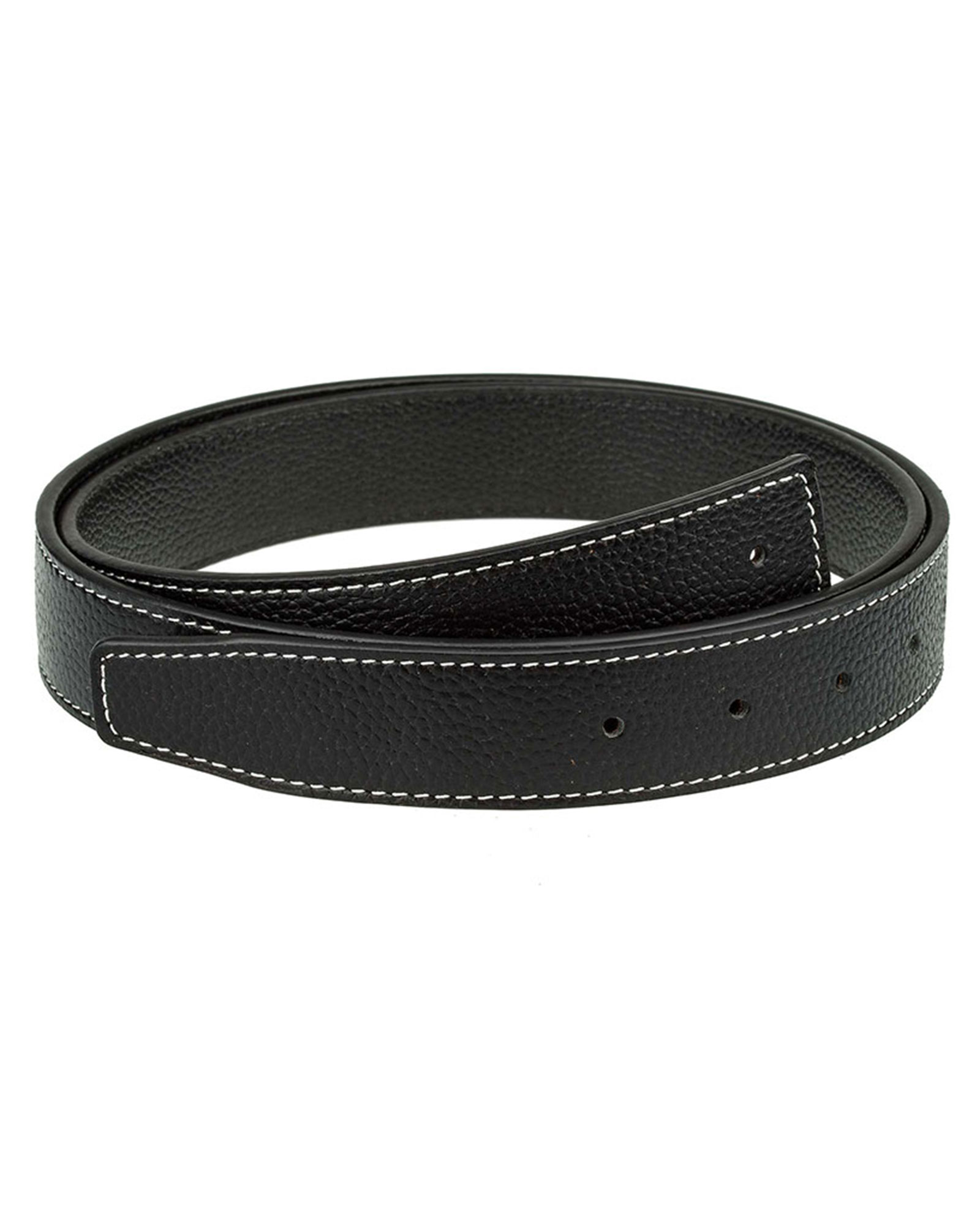 Buy Black H Belt Strap | For 32 mm Buckles | LeatherBeltsOnline.com