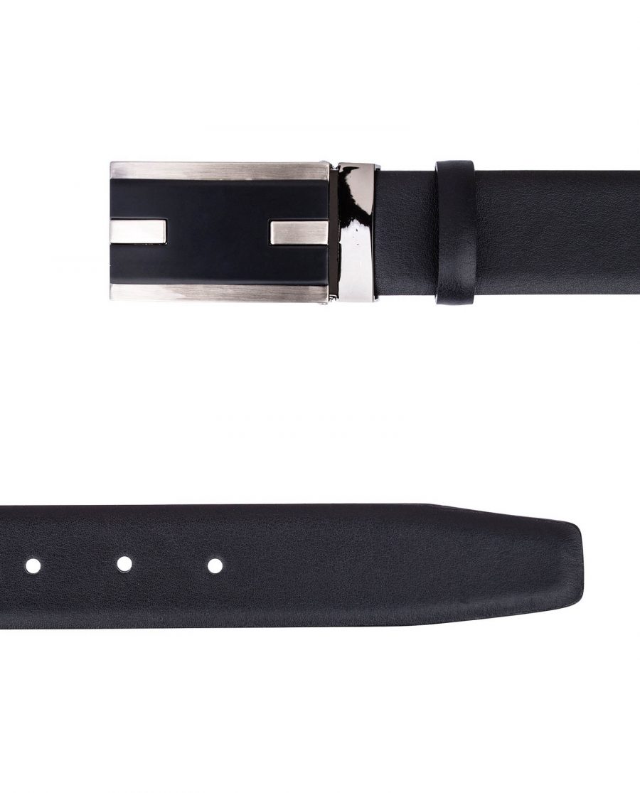Black-Leather-Belt-for-Men-From-top