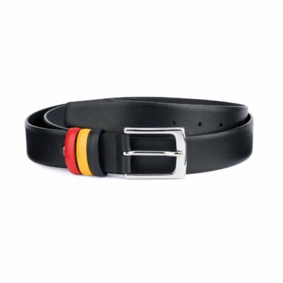 Black-Leather-Belt-with-Belgium-Flag-Colors-Capo-Pelle