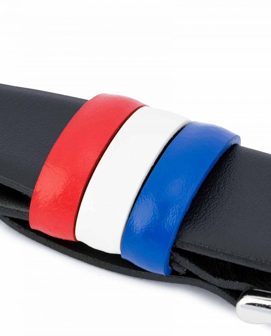 Black-Leather-Belt-with-France-Flag-Colors-French-gift