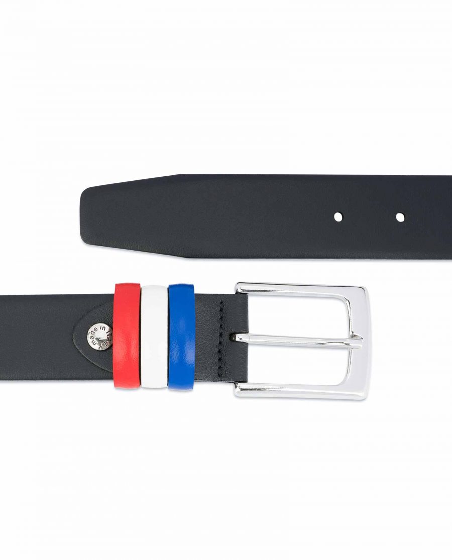 Black-Leather-Belt-with-France-Flag-Colors-Top-quality