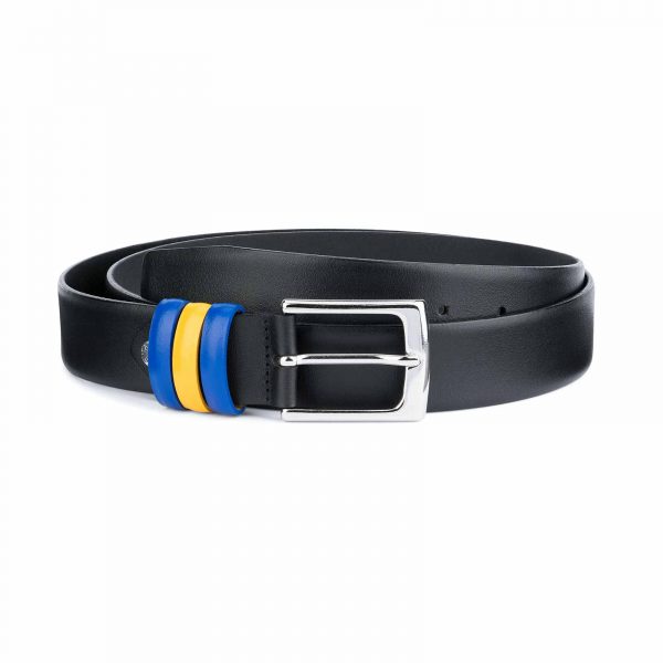 Black-Leather-Belt-with-Sweden-Flag-Colors-Capo-Pelle