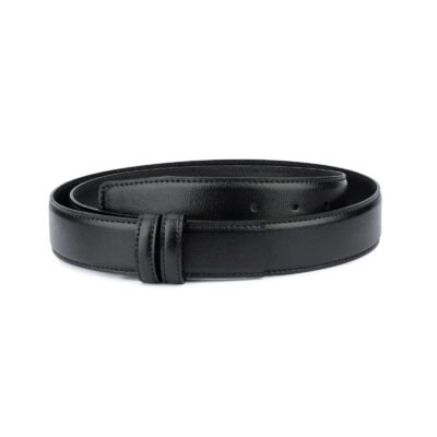 Black Mens Belt Without Buckle Replacement strap 1