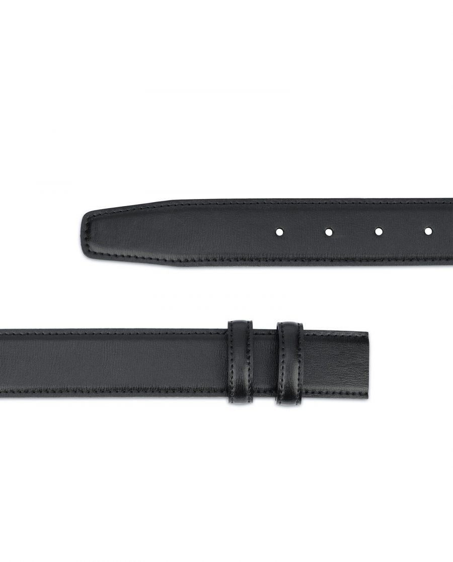 Black Mens Belt Without Buckle Replacement strap 2