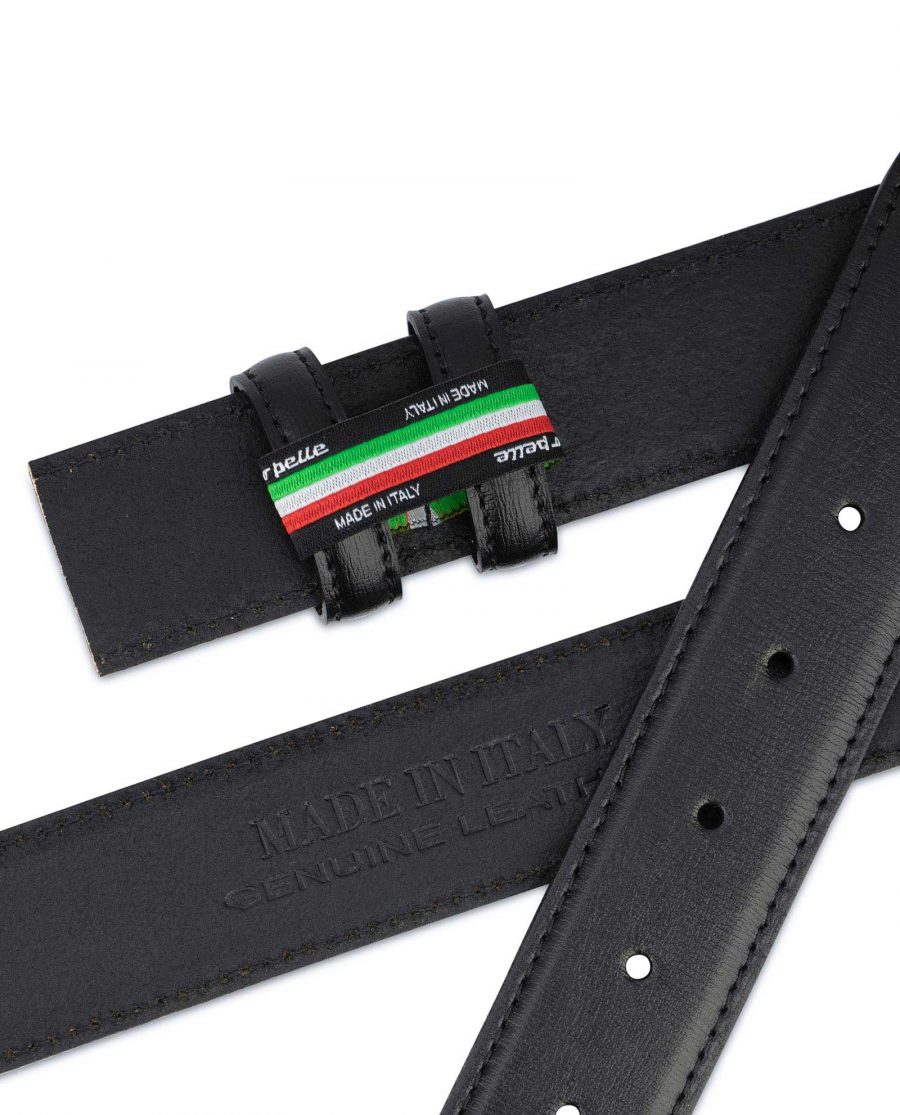 Black Mens Belt Without Buckle Replacement strap 3