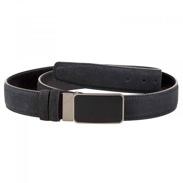 Black-Mens-Suede-Belt-Main-picture