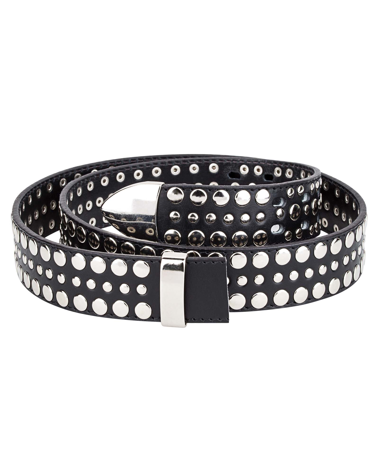 Buy Black Studded Belt Strap – LeatherBeltsOnline.com - Free Shipping