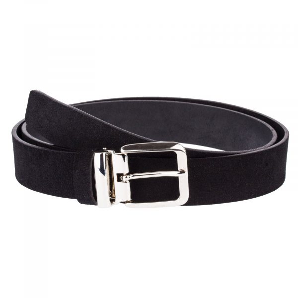 Black-Suede-Belt-Classic-Front