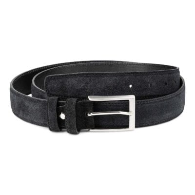 Black-Suede-Belt-Mens-35-mm-Italian-Leather-by-Capo-Pelle-Frontpage-image
