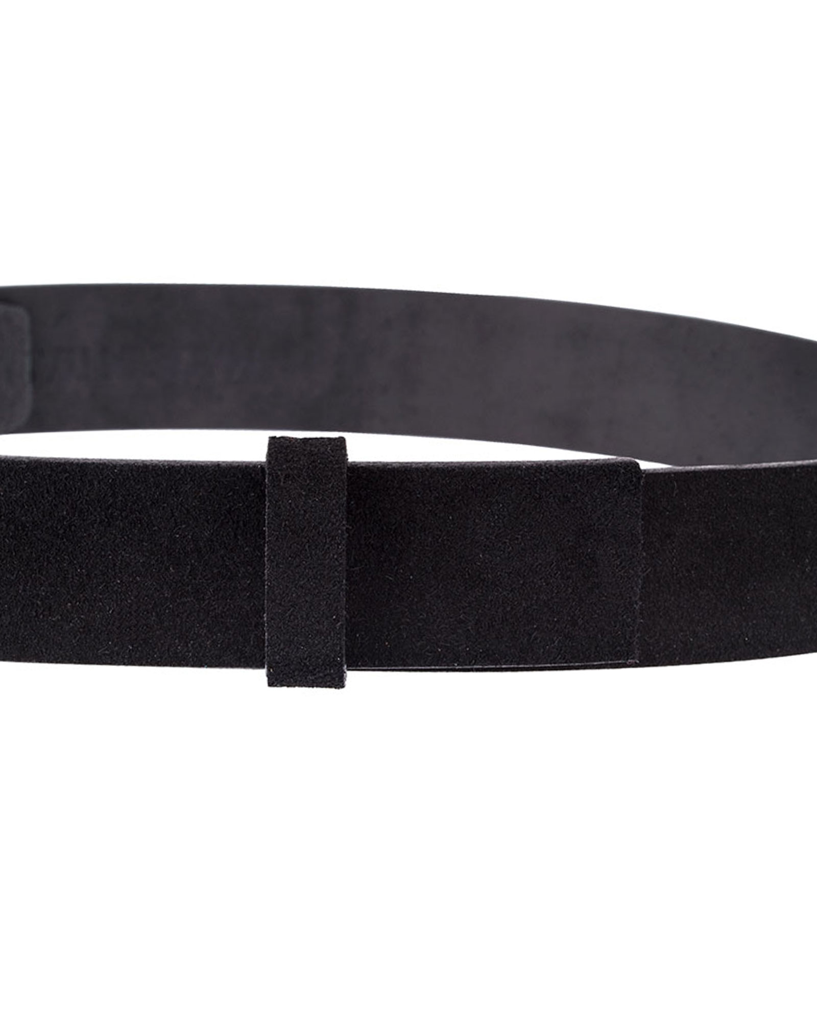 Buy Black Suede Belt 35 mm Replacement Strap - Capo Pelle