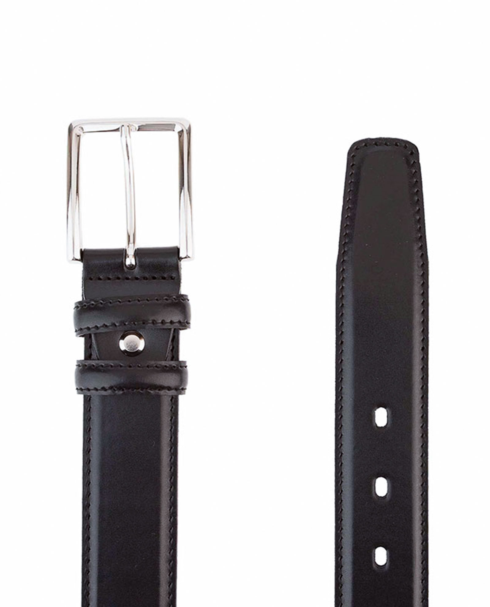 Buy Men's Black Smooth Leather Belt | LeatherBeltsOnline.com