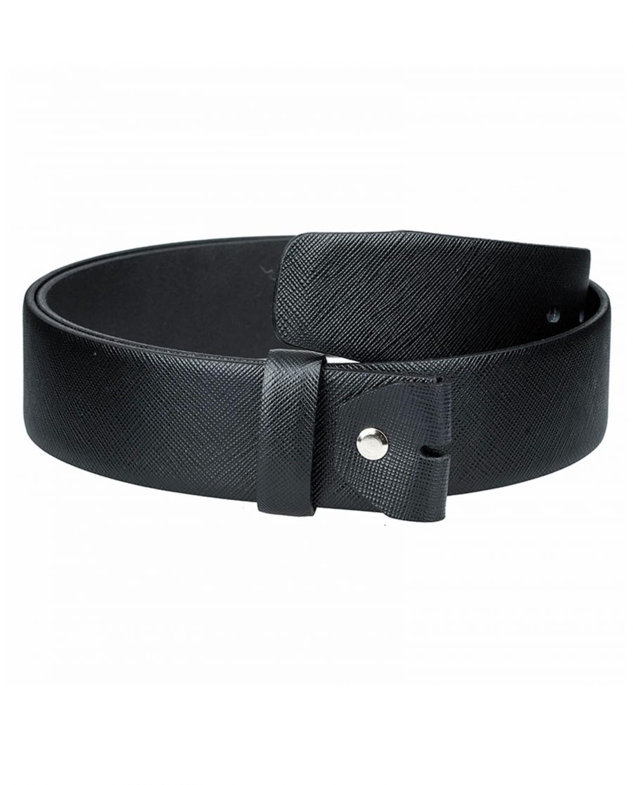 Black-saffiano-belt-strap