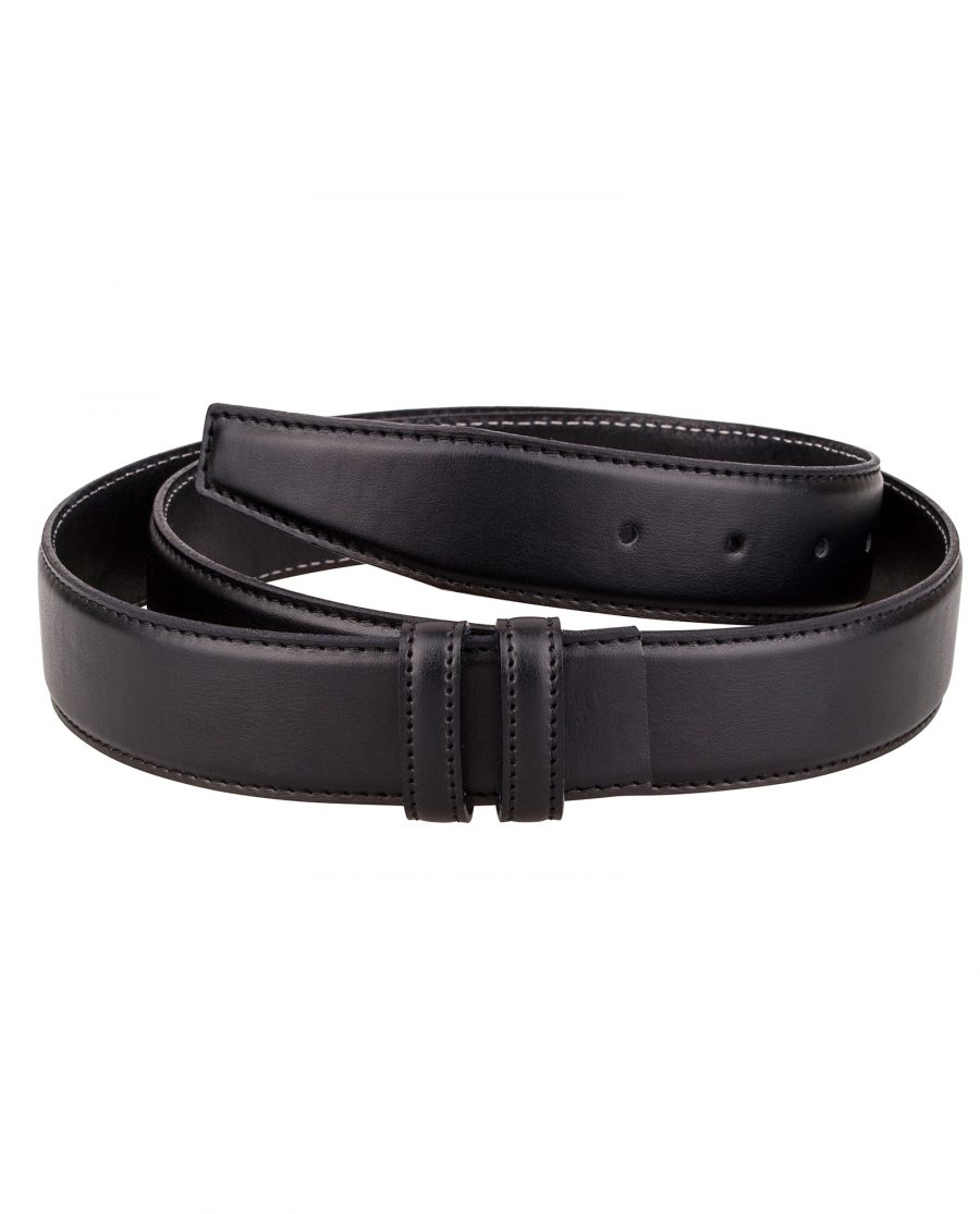 Buy Black Leather Belt Strap | LeatherBeltsOnline.com | Free Shipping