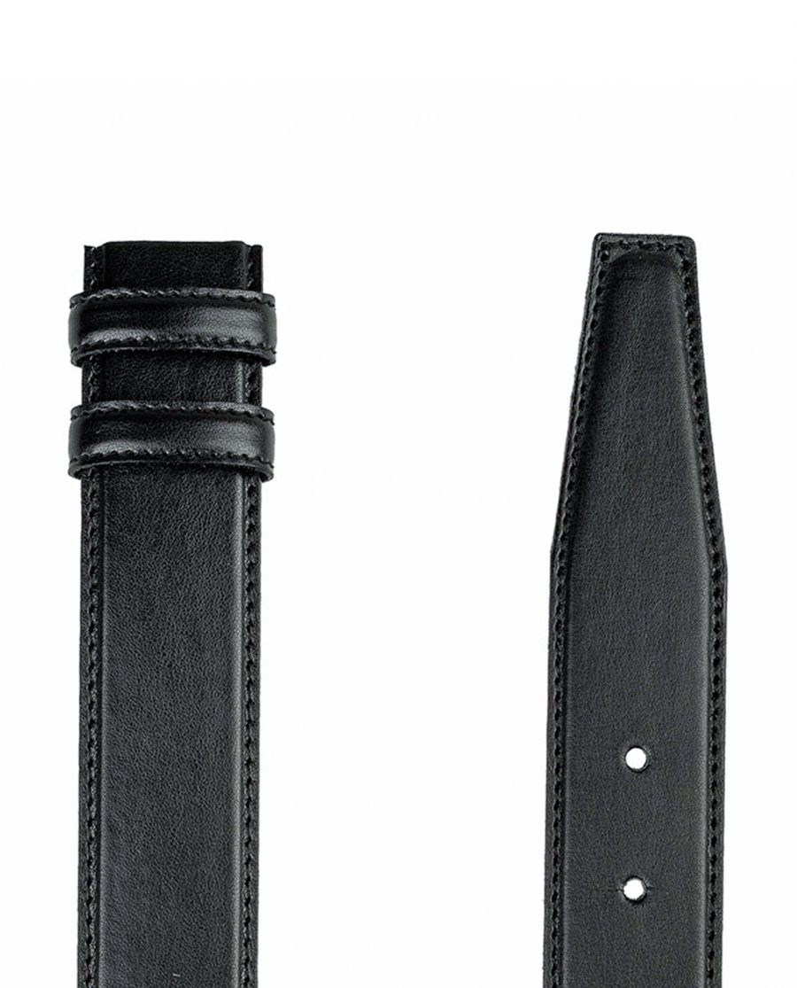 Black-soft-belt-strap-cut-end