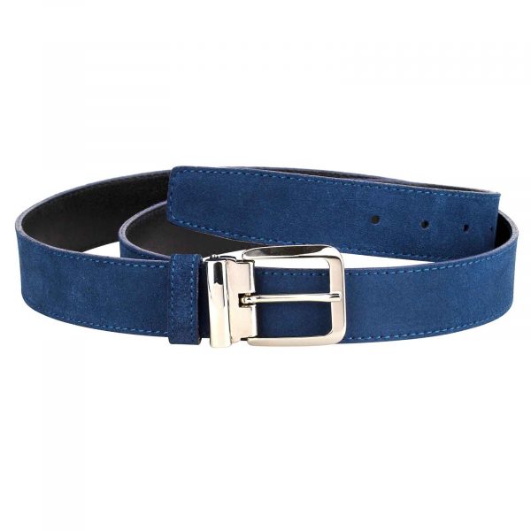 Blue-Suede-Belt-Italian-Buckle-Main-picture