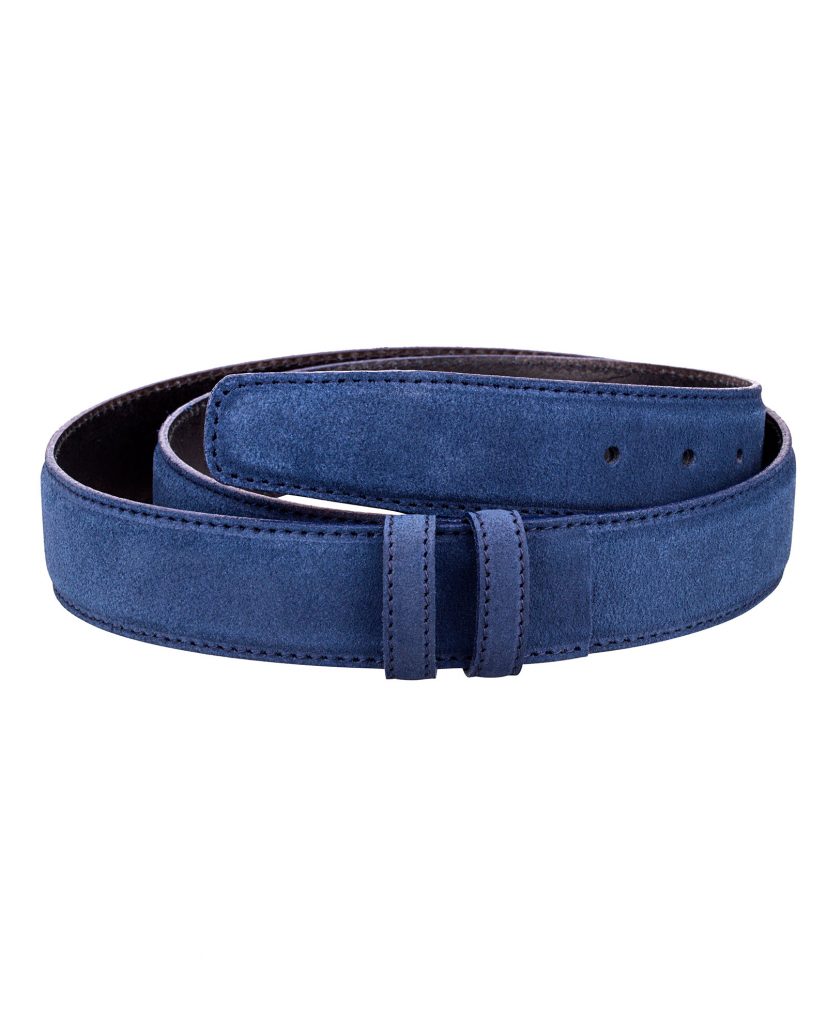 Buy Blue Suede Belt Strap | 100% Leather | LeatherBeltsOnline.com