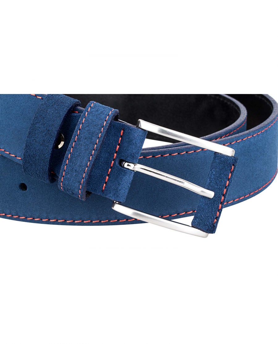 Blue-Suede-Belt-by-Capo-Pelle-Buckle-picture