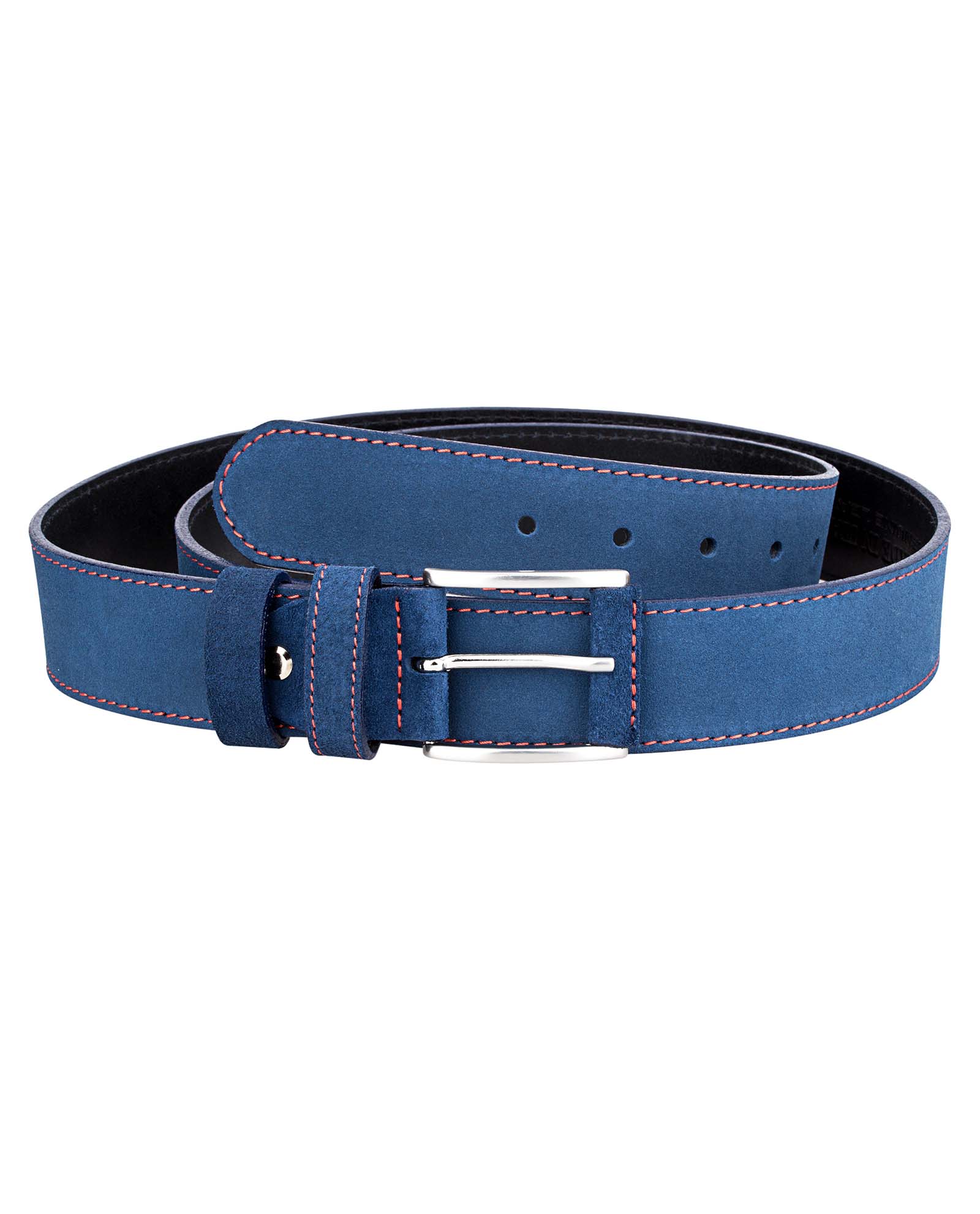 Buy Blue Suede Belt - Thick & Wide Leather - Free Shipping