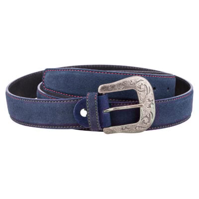 Blue-Western-Leather-Belt-First-image