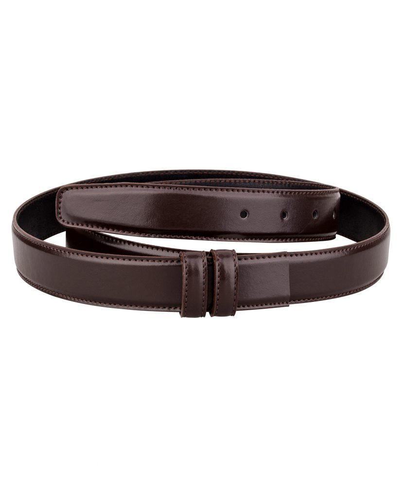 Buy Brown Belt Strap - 30 mm Thin Leather - Free Shipping