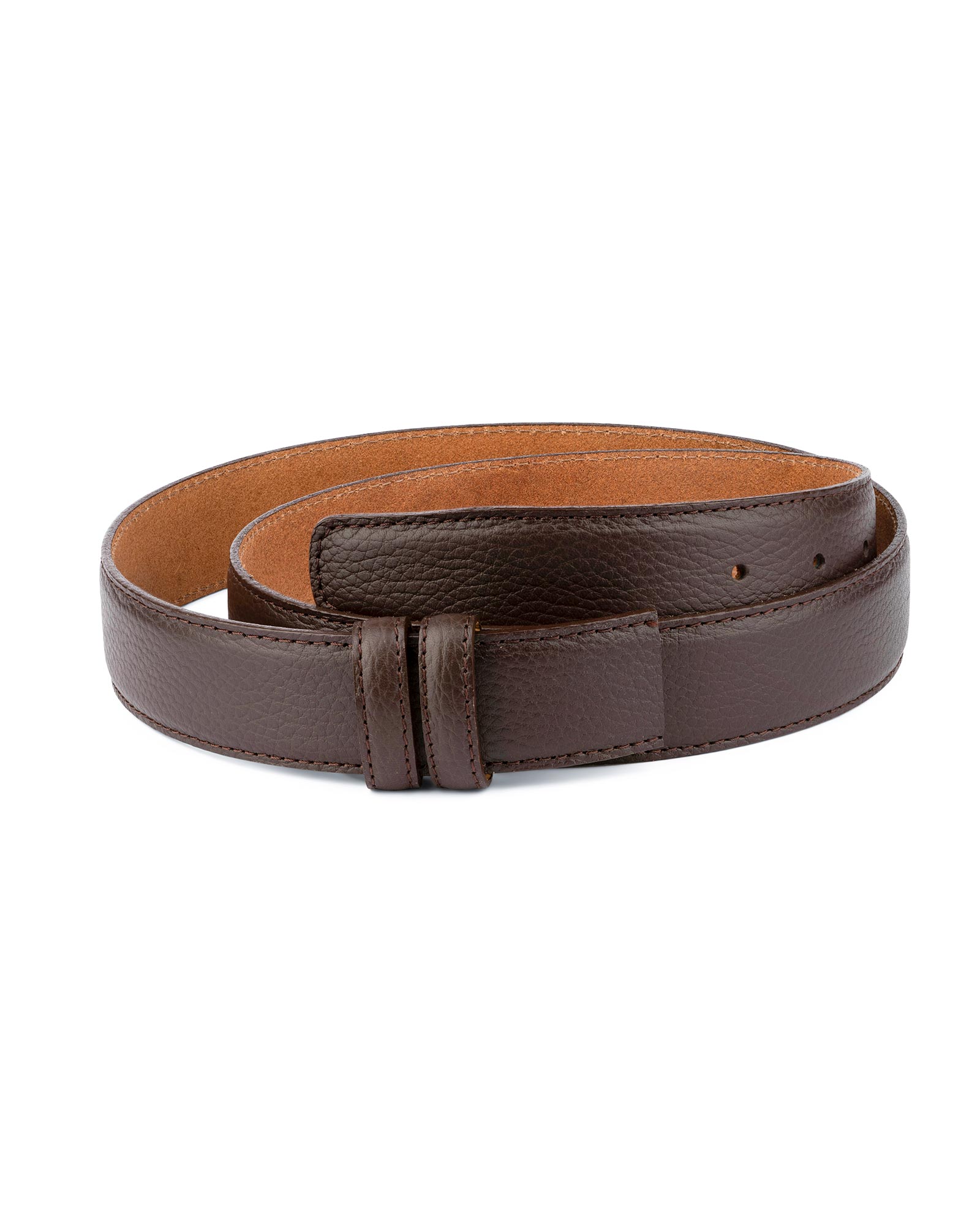 Buy Brown Leather Strap | For Men's Belts | LeatherBeltsOnline.com