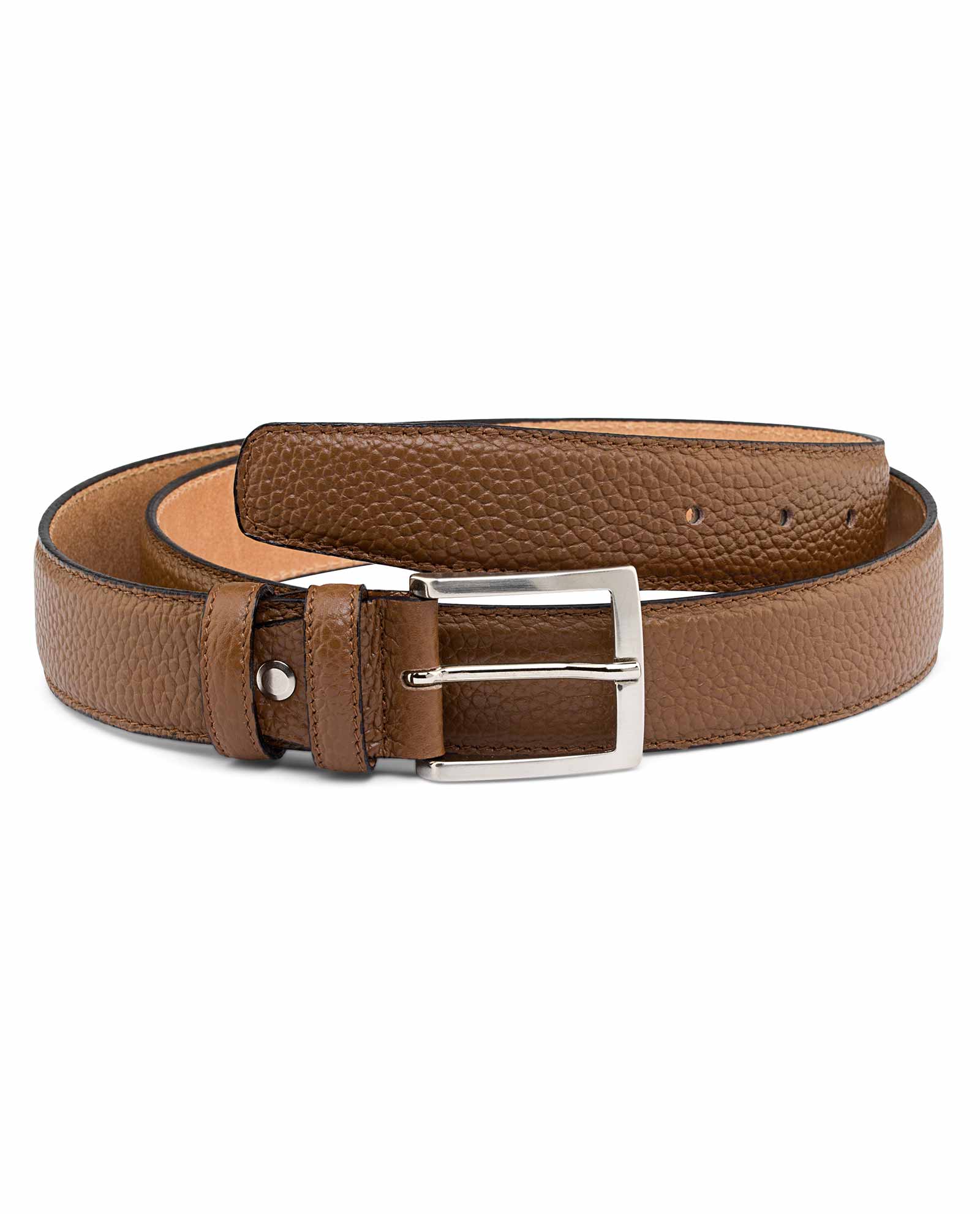 Buy Brown Mens Dress Belt - LeatherBeltsOnline.com - Zero shipping cost