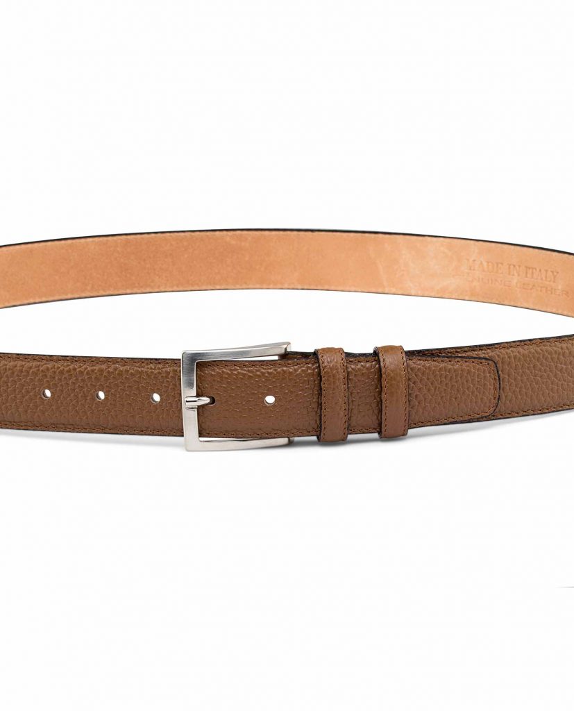 Buy Brown Mens Dress Belt - LeatherBeltsOnline.com - Zero shipping cost