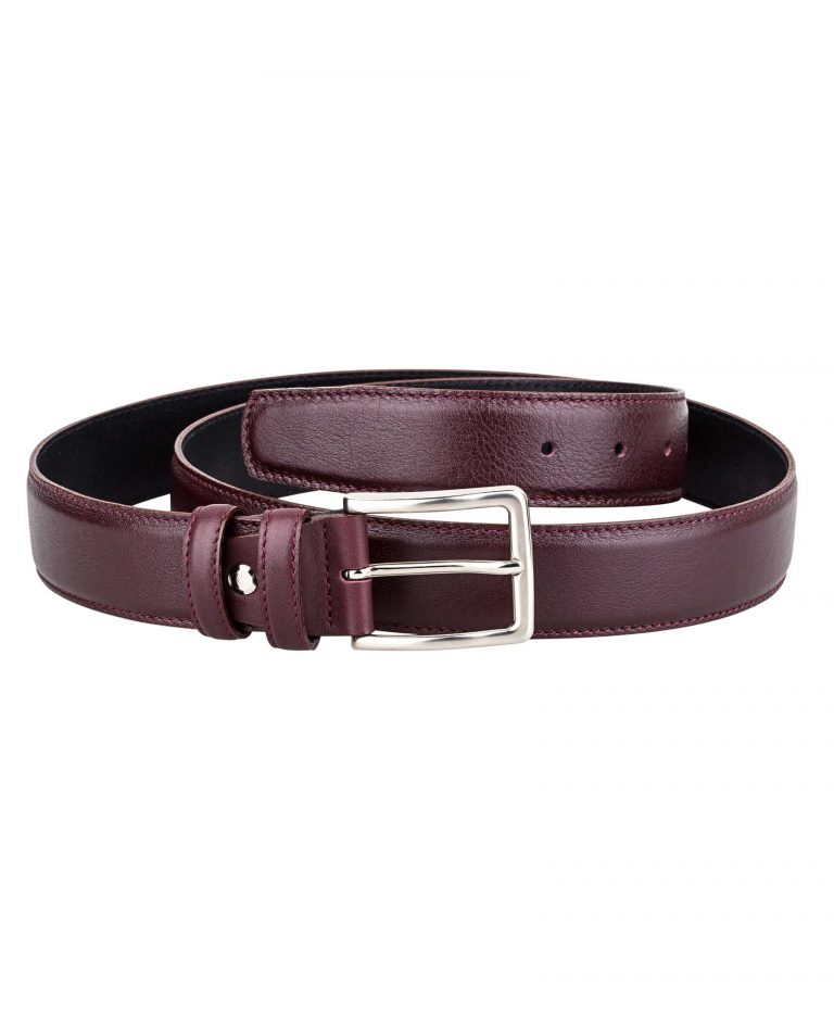 The Pontalto Burgundy Leather Belt main image 0
