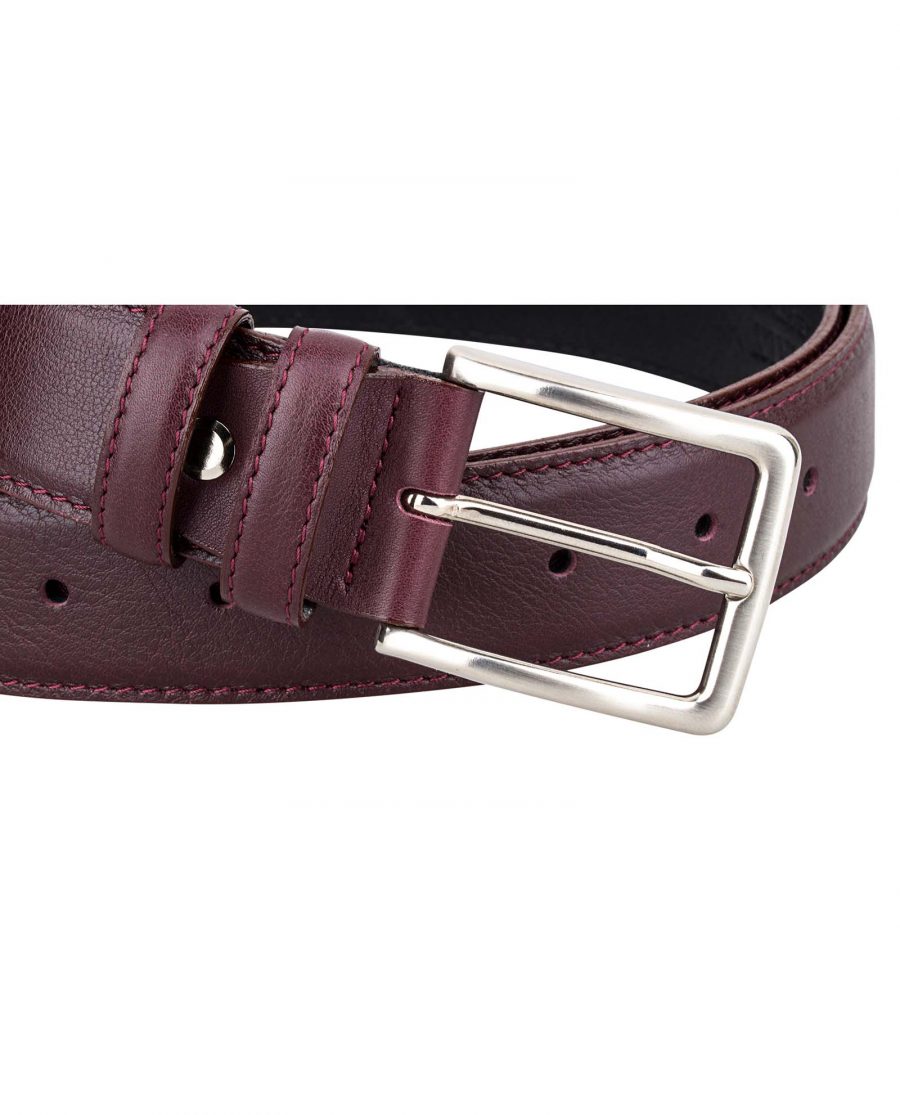 Burgundy-Belt-First-image-Buckle-picture