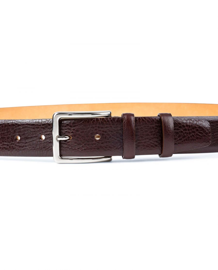 Capo-Pelle-Cognac-Brown-Leather-Belt-First-image-on-pants