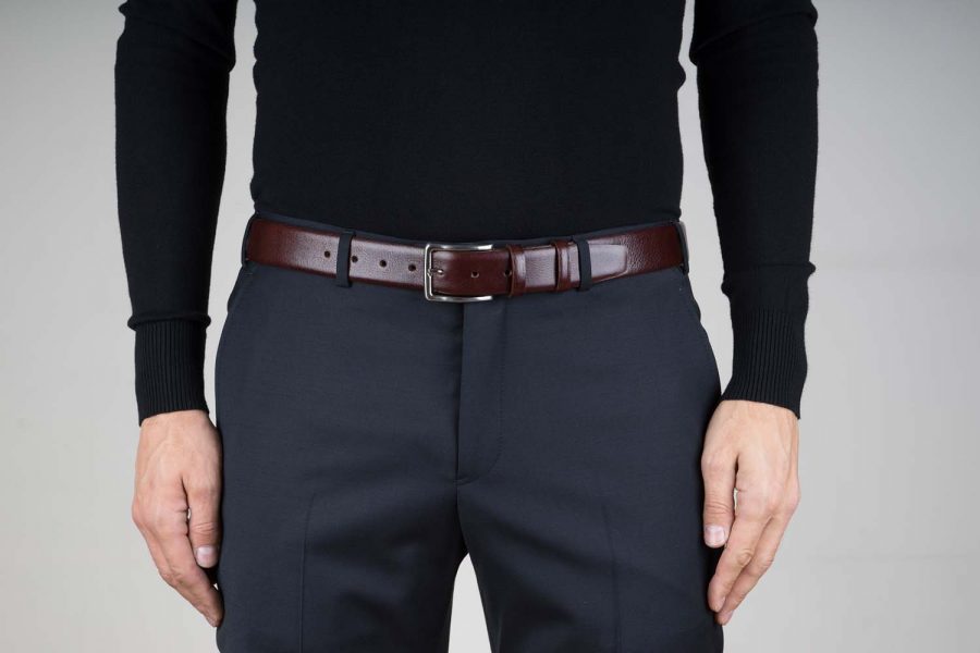 Capo-Pelle-Cognac-Brown-Leather-Belt-Live-on-Pants