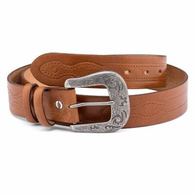 Classic-Western-Belt-Antique-silver-buckle