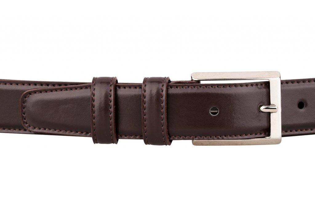 Buy Men's Cognac Leather Belt - Classic Thin 1.1
