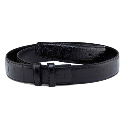 Crocodile-Embossed-Belt-Strap-35-mm-Main-picture