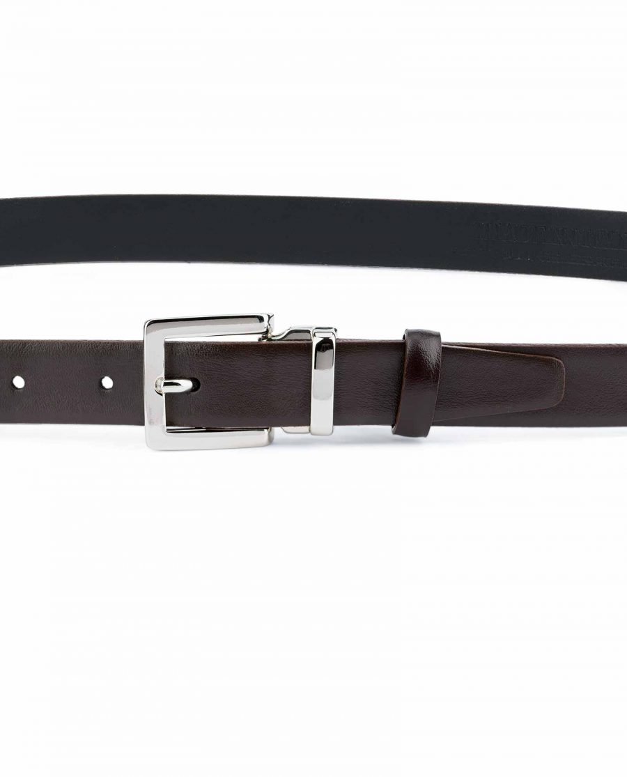 Dark-Brown-Leather-Belt-25-mm-Italian-Buckle-On-trousers