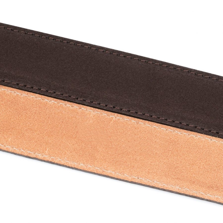 Dark Brown Suede Belt Strap 35 mm replacement 6
