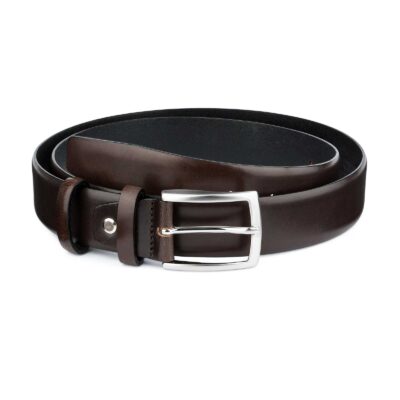 Dark-Brown-Vegetable-Tanned-Leather-Belt-Main-picture