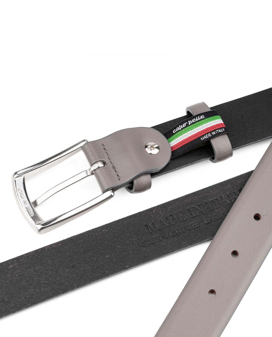 Grey-Leather-Belt-for-Men-30-mm-by-Capo-Pelle-Heat-stamp-Italy