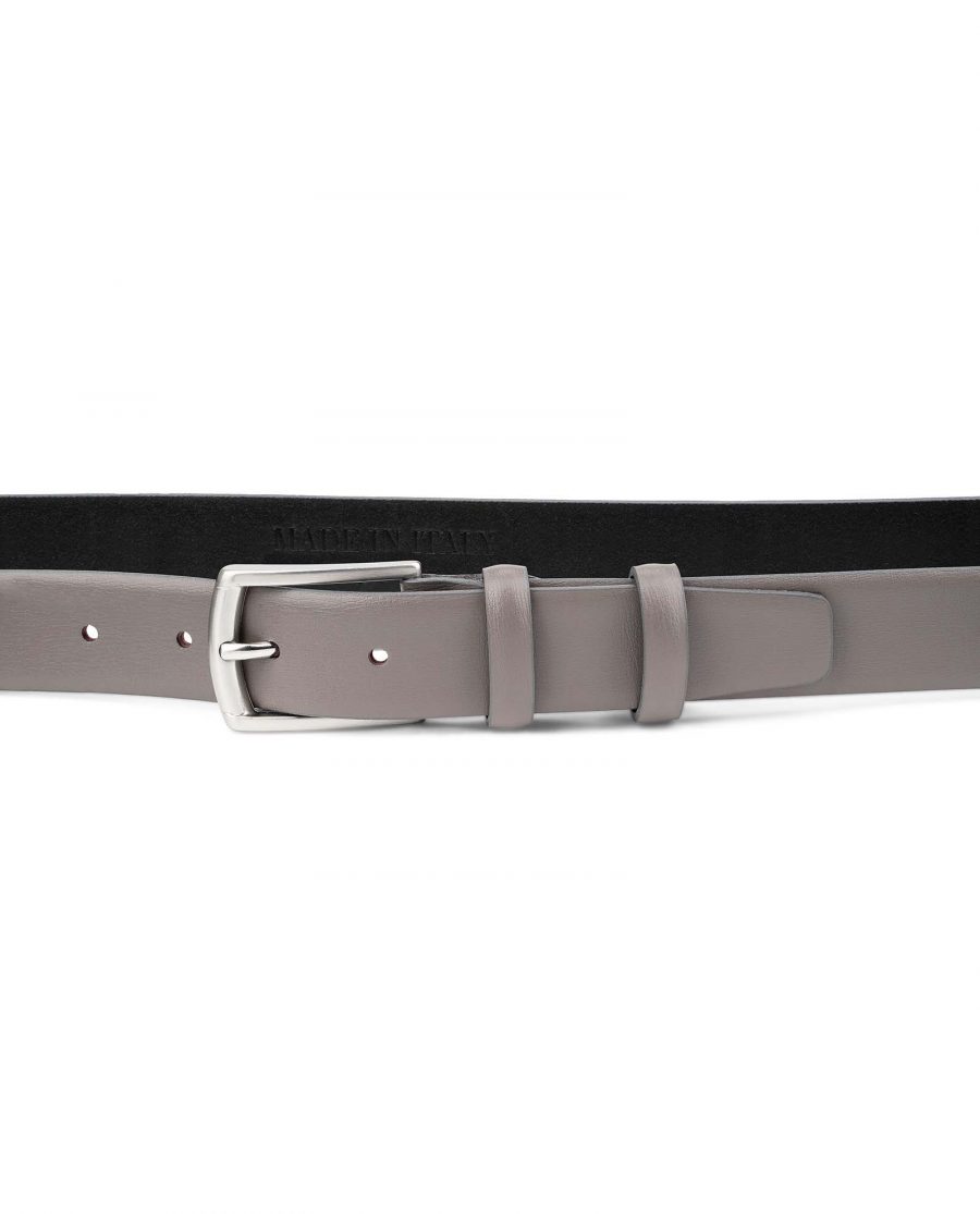Grey-Leather-Belt-for-Men-30-mm-by-Capo-Pelle-On-trousers