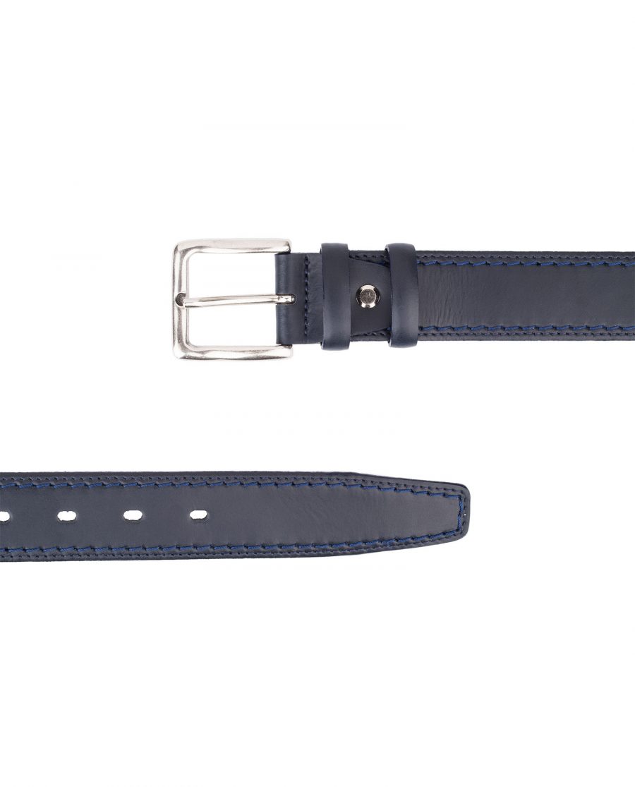 Italian-Blue-Leather-Belt-Threaded-Both-Sides