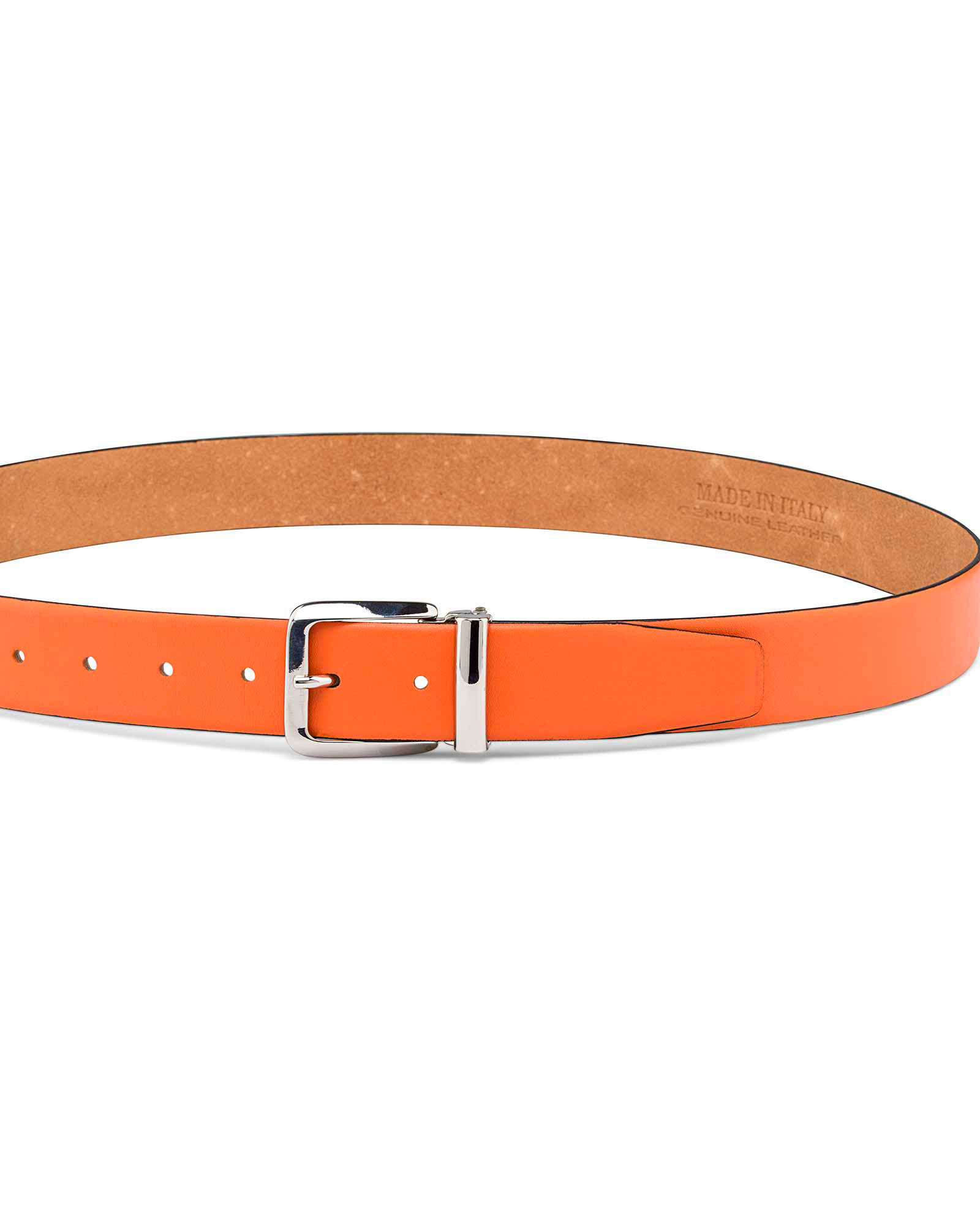 Buy Ladies Orange Belt | LeatherBeltsOnline.com | Ship Free Worldwide